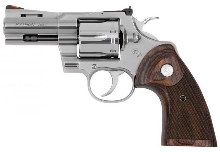 Colt Python .357 MAG 3 Stainless Steel Adjustable Sights Walnut Grips BLEMISHED